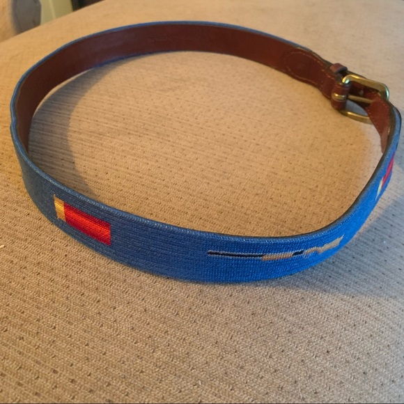 Smathers and Branson shotgun and shell needlepoint belt - Picture 4 of 10